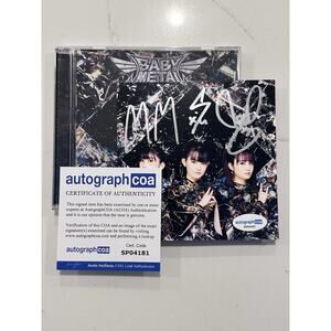 AUTOGRAPHED SIGNED Babymetal Metal Forth Su Metal CD COA ACOA #17